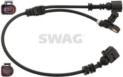 Produktbild von SWAG ABS Sensor Raddrehzahl Vorne Links Vorne Rechts für VW SHARAN (7M8, 7M9, 7M6) 30 10 6909