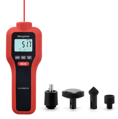 Digitaler Tachometer 2-in-1, Drehzahlmesser, 2–99.999 U/min, LCD