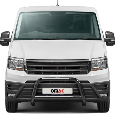 Zdjęcie produktu dla Listwa ochronna przedniego zderzaka do VW Crafter 2017-2025 ABE stalowa czarna