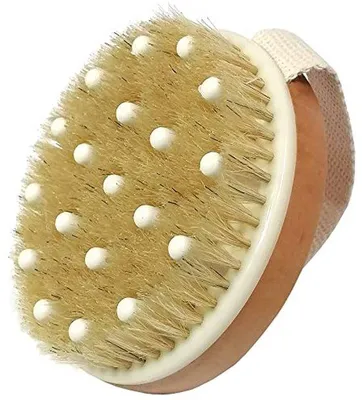Produktbild von Famanu Körperbürste zur Hautexfoliation und Lymphdrainage - Naturborsten