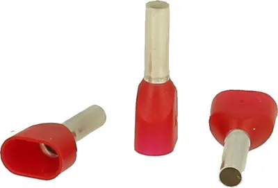 Image de Embouts TWIN isolés, taille N, code couleur WE, section 2 x 1,5 mm² rouge - 1 pièce