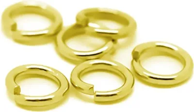 100 Verbindungsringe Biegeringe Binderinge 4 mm offen vergoldet