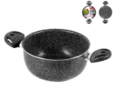 Imagen del producto de HOMe Cacerola con 2 asas, antiadherente "Stone", 22 cm