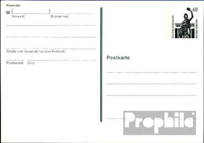 Produktbild von Belege Ganzsachen BRD (BR.Deutschland) 1989 P140 Amtliche Postkarte un Sehenswürdigkeiten