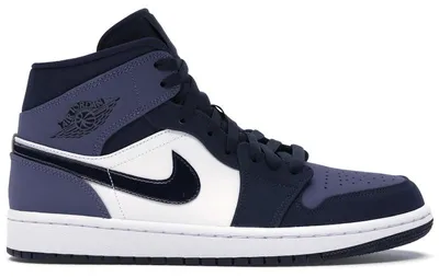 Obrázok produktu pre Jordan 1 Mid Obsidian Sanded Purple - veľkosť EU 45,5