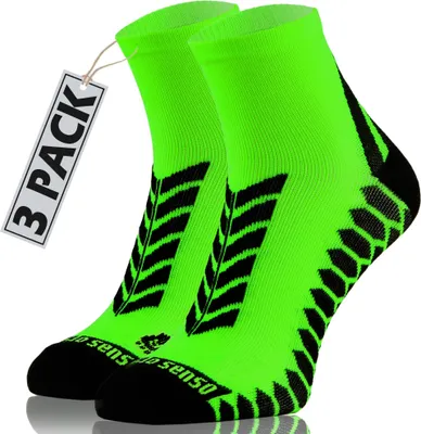 Produktbild von Sesto Senso Sportsocken – Bequeme, atmungsaktive Socken – Unisex für Damen und Herren, Größe 39-42, Grün - 3er-Pack