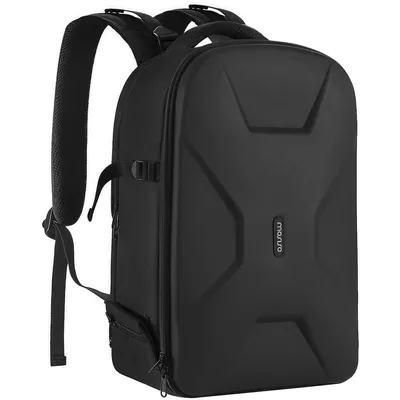 Produktbild von Fotorucksack Wasserdicht für DSLR/SLR Kamera & 15-16" Laptop - Hardcase Kameratasche mit Stativhalterung, Diebstahlschutz, Flexible Teiler, Schwarz