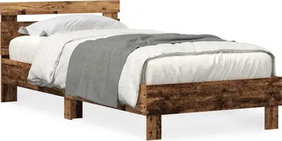 Obrázok produktu pre vidaXL Rám postele s čelom z regenerovaného dreva 75 x 190 cm materiál na báze dreva