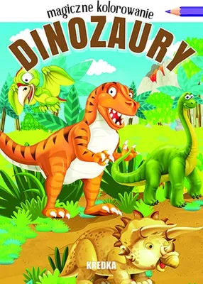 Zdjęcie produktu dla Magiczne kolorowanie Dinozaury. Książeczka dla dzieci