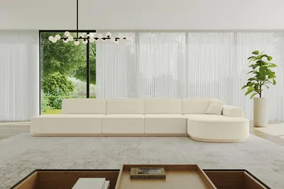 Produktbild von ALTDECOR Ecksofa in L-Form ARRIO-L3 - 413x171x83 cm Beige -  Corner Sofa Bett Eckcouch Couch  Wohnlandschaft Cauchsofa