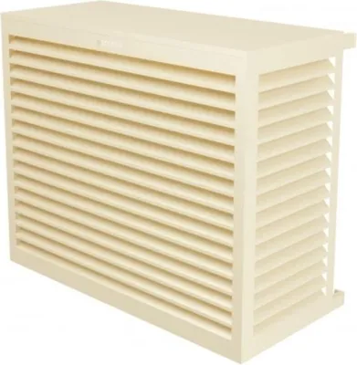Produktbild von DECOCLIM Aluminium Schutzgehäuse RAL1015 Größe L, Innenmaße: H 950 x W 1100 x D 550-700 mm (Tiefe anpassbar)