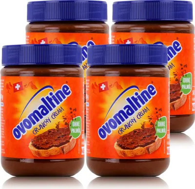 Produktbild von Ovomaltine Crunchy Cream 380g Schoko-Creme Brotaufstrich ohne Palmöl (4er Pack)