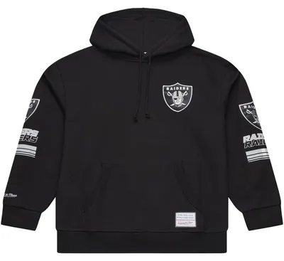 Imagen del producto de Sudadera con capucha NFL M&N, modelo SIDELINE, equipo Las Vegas Raiders, talla L