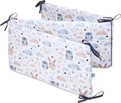 Obrázok produktu pre Pepi chránič na detskú postieľku - obojstranný chránič okraja postele chránič okraja postele pre bábätko - 100% bavlna - Forest Friends