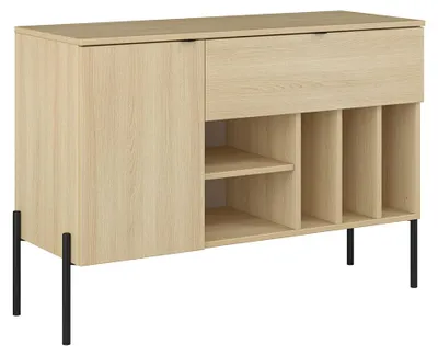 Produktbild von Buffet Lucilla mit 1 Schublade und 1 Tür, Holzoptik, 105cm