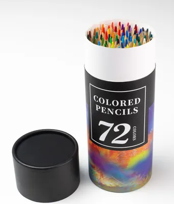 Obrázek produktu pro Kompletní 72dílná malířská sada pro děti s barevnými tužkami na kreslení v tubě