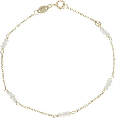 Produktbild von Damen Armband 333 Gold Süßwasserzuchtperlen 18 cm JL41-03-0122