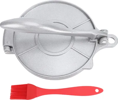 Immagine prodotto di Pressa manuale per impasti, lega di alluminio, strumento manuale per avvolgere tortillas e gnocchi, argento