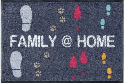 Image de Paillasson tissé avec motif textuel FAMIHOME