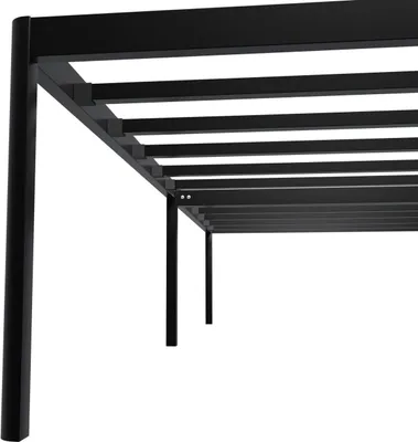 Produktbild von Metallbett Hamlin 200x180x41 cm schwarz