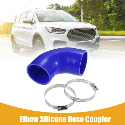 Image de 1 pc 70mm 2,76" ID 76mm 2,99" ID Silicone Tuyau Coupleur - Voiture - Bleu