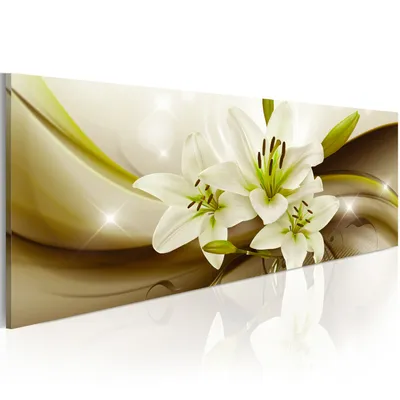 Image de Tableaux abstraits représentant des fleurs, dimensions 135x45 cm, 1 pièce – Tableaux pour salon, impressions sur toile modernes, décoration murale pour chambre à coucher, référence b-C-0024-b-d