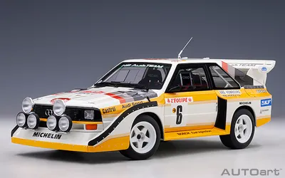 Produktbild von Autoart 88602 Audi Sport quattro S1 Rallye Monte Carlo 1986 #6 Mikkola Hertz 1:18