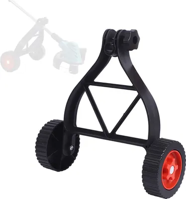 Image de Roue auxiliaire universelle pour coupe-bordures, accessoire pratique pour tondeuses à gazon sans fil, roue d'appui réglable de 25 à 28 mm pour tondeuse à gazon
