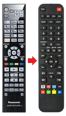 Produktbild von Fernbedienung passend für PANASONIC N2QAYA000172