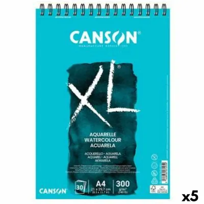 Image de CANSON C400082843 CANSON Bloc de croquis et d'études XL Aquarelle, DIN A5