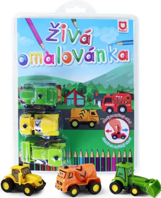 Obrázok produktu pre Omaľovánka 3 Budovy Autá