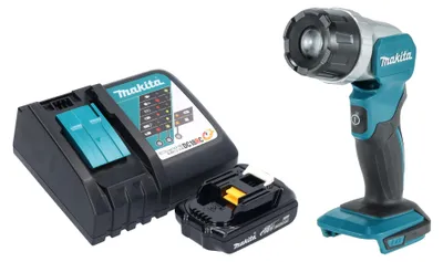 Image de Makita DML 808 RY1 Projecteur portatif sans fil 14,4 / 18 V 190 lm LED + 1x batterie 1,5 Ah + chargeur
