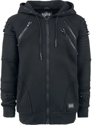 Zdjęcie produktu dla Kurtka męska z kapturem Vixxsin Black Chrome Hood czarna M