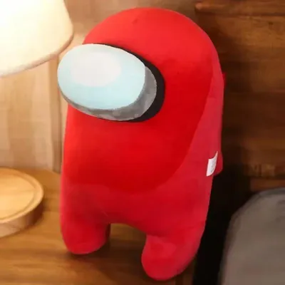 Produktbild von Among Us Rot Kuscheltier 18 cm – weiche Plüschfigur für Fans, Kinder & Sammler