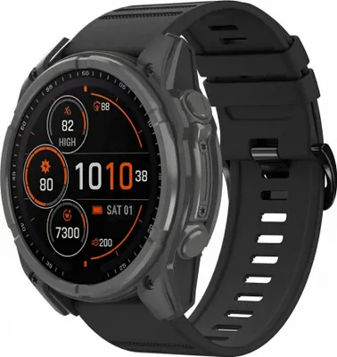 Image de imoshion QuickFit® Stripe Bracelet en silicone - Connecteur Garmin 26 mm - Noir