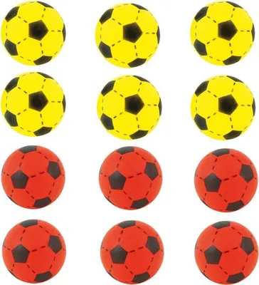 Produktbild von 12x Speelgoed Ball Softball Schaumstoffball Kinder Soft Fußballl 20cm farbig