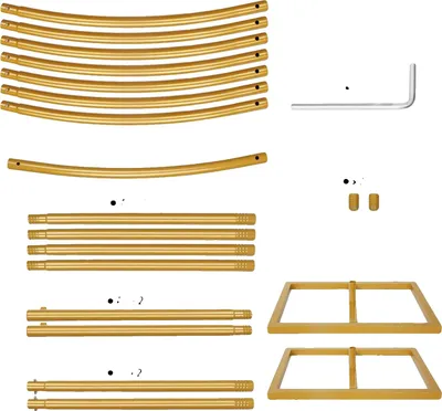 Obrázek produktu pro Svatební oblouk, kovový rám, pro vnitřní i venkovní použití, FR-GOLD, 2,1–2,4 m