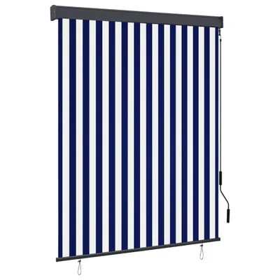 Zdjęcie produktu dla vidaXL Roleta zewnętrzna 140x250 cm niebiesko-biała