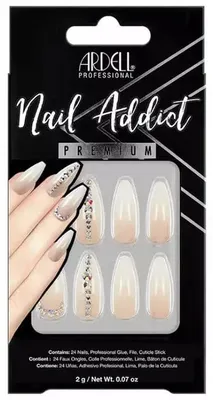 Zdjęcie produktu dla Ardell Nail Addict Premium, Paznokcie, Cielisty, Monochromatyczny, 24 szt., 1 szt.