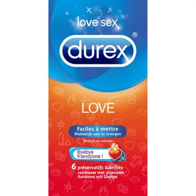 Produktbild von Durex Emoji Love Kondome - 6 Stück