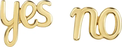 Produktbild von Fascination by Ellen K. Ohrstecker 375/- Gelbgold glanz Yes und No