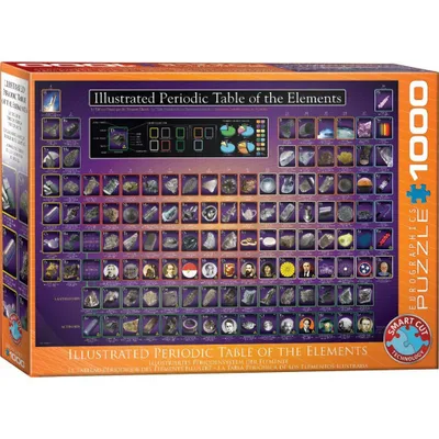 Immagine prodotto di Eurographics Puzzle Illustriertes Periodensystem der Elemente, Chemie, 1000 Teile, 68 x 48 cm, 6000-0258