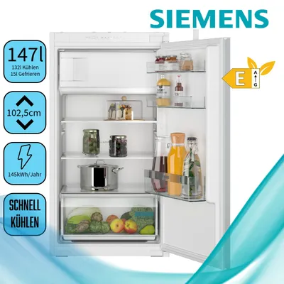 Produktbild von Siemens KI32LNSE0, 147 l, Integriert, E, 35 dB, SN-ST, 3 kg/24h