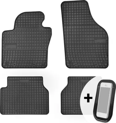 Image de Tapis de sol en caoutchouc pour voiture Tapis de sol pour voiture Set de 4 pièces - convient pour VW Tiguan 2007-2016