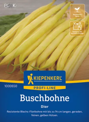 Produktbild von Kiepenkerl Buschbohnensamen Dior Phaseolus vulgaris nanus 8-10 lfd. Meter