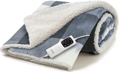 Produktbild von Imetec CaldoPlaid 26031 Elektrische Heizdecke, grau, 160 x 120 cm, 6 Heizstufen