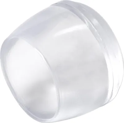 Produktbild von Adsamm® | 4 x Stuhlbeinkappen | Ø 20 mm | Transparent | rund | Möbelgleiter für Stahlrohrstühle