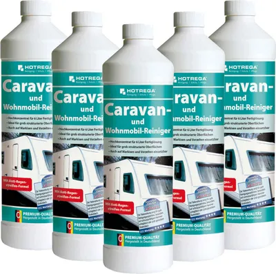 Produktbild von HOTREGA Caravan und Wohnmobil Reiniger 1 Liter - Wohnwagen Reinigungsmittel Caravan mühelos reinigen