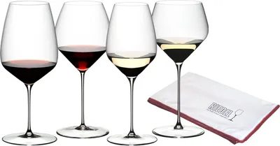 Produktbild von Riedel VELOCE Tasting-Set 4-teilig + Poliertuch