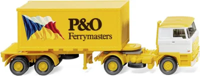 Zdjęcie produktu dla Wiking 52603 Naczepa kontenerowa 20' (DAF) P & O w skali 1:87